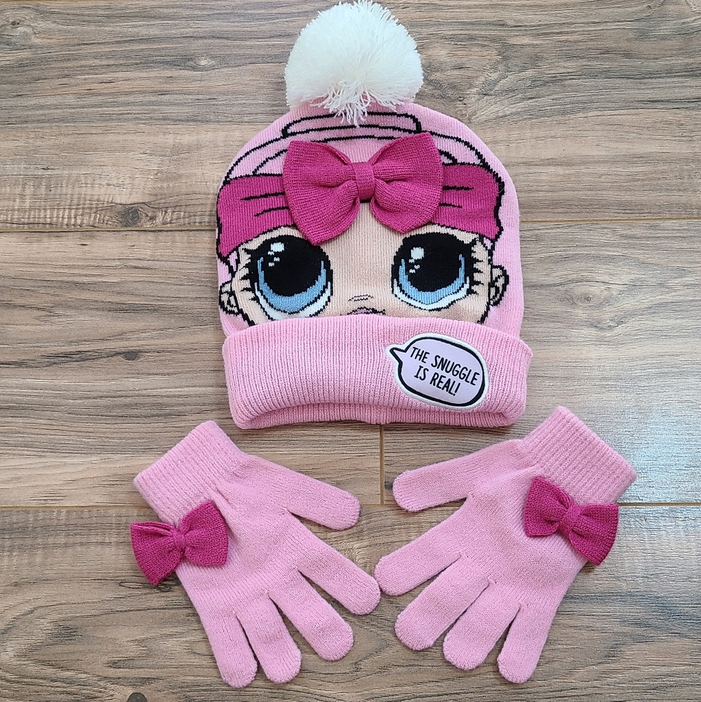 LOL beanie glove set